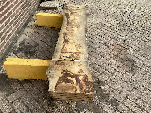 Europees eiken - 2019 gezaagd 150 x 470 x 2330 mm - schaaldeel (5x) - afbeelding 4 van  6