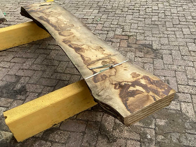 Europees eiken - 2019 gezaagd 150 x 470 x 2330 mm - schaaldeel (5x) - afbeelding 5 van  6
