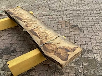 Europees eiken - 2019 gezaagd 90 x 470 x 2380 mm - schaaldeel (3x) - afbeelding 5 van  6