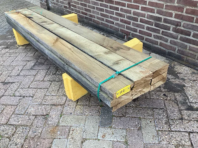 Europees eiken - 2021 gezaagd 170 x 510 x 2470 mm - planken (9x) - afbeelding 1 van  6