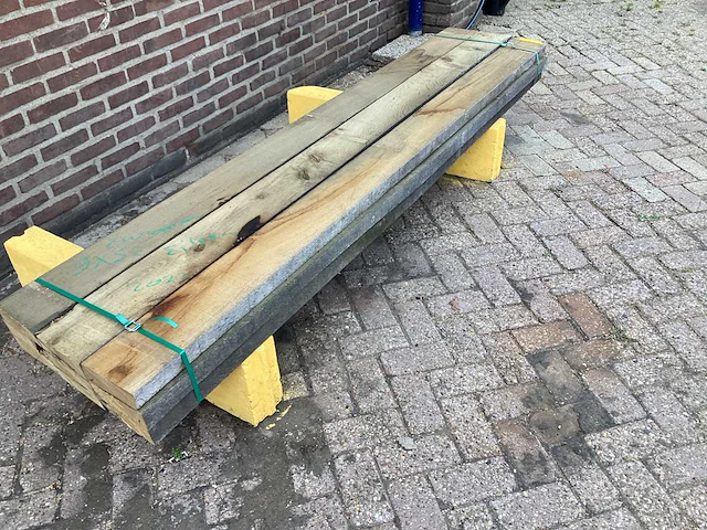 Europees eiken - 2021 gezaagd 170 x 510 x 2470 mm - planken (9x) - afbeelding 3 van  6