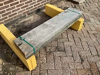 Europees eiken - gezaagd 120 x 300 x 1360 mm - schaaldeel (2x) - afbeelding 3 van  6