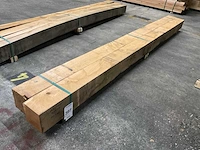 Europees eiken balken 150x150 mm (2x) - afbeelding 1 van  5