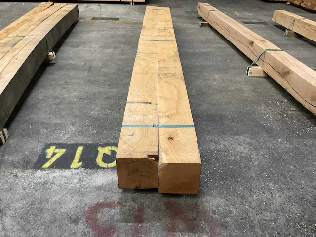 Europees eiken balken 150x150 mm (2x) - afbeelding 2 van  5