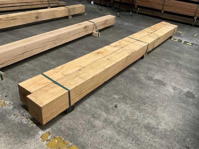 Europees eiken balken 150x150 mm (2x) - afbeelding 3 van  5