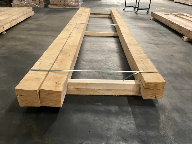 Europees eiken balken 150x150 mm (3x) - afbeelding 4 van  5