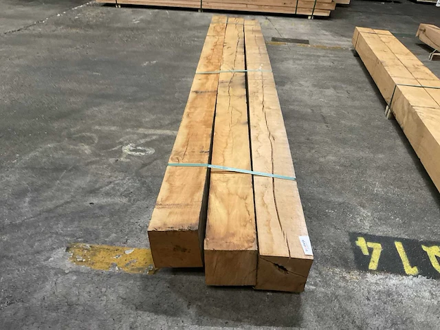 Europees eiken balken 150x150 mm (3x) - afbeelding 2 van  6