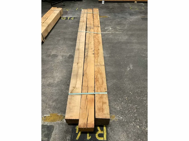 Europees eiken balken 150x150 mm (3x) - afbeelding 5 van  6