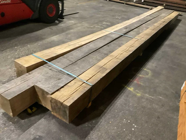 Europees eiken balken 200x200 mm (4x) - afbeelding 3 van  5