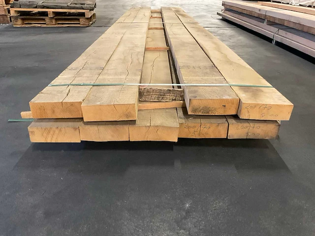 Europees eiken balken 70x200 mm (9x) - afbeelding 2 van  5