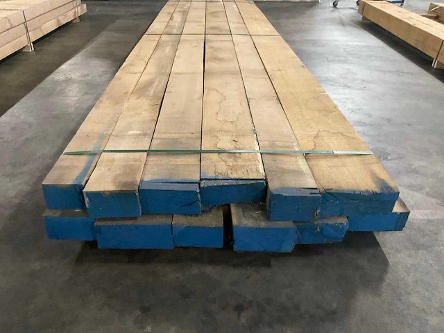Europees eiken balken 80 mm ca. 0,601 m³ - afbeelding 4 van  5