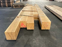 Europees eiken balken geschaafd 220x220 mm en 250x250 mm (5x) - afbeelding 2 van  5