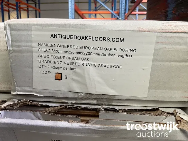 Europees eiken parket vloerdelen (ca. 24 m²) - afbeelding 5 van  7