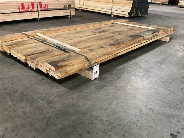 Europees eiken planken 27x120 mm ca. 0,131 m³ (18x) - afbeelding 1 van  5
