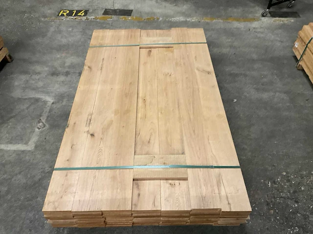 Europees eiken planken geschaafd 18x155 mm (89x) - afbeelding 5 van  5
