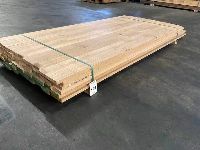 Europees eiken planken geschaafd 20 mm ca. 0,350 m³ - afbeelding 1 van  5