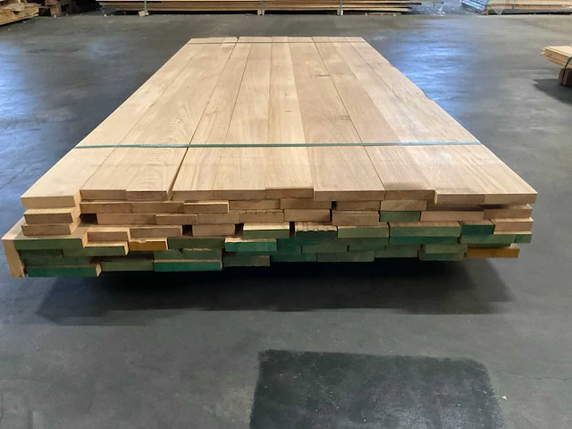 Europees eiken planken geschaafd 20 mm ca. 0,350 m³ - afbeelding 2 van  5