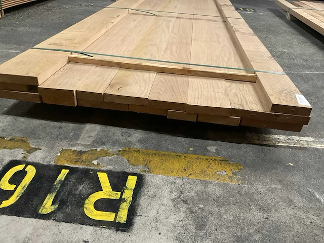 Europees eiken planken geschaafd 34 mm ca. 0,225 m³ - afbeelding 2 van  5