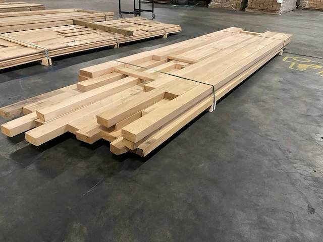 Europees eiken planken geschaafd 40 mm ca. 0,272 m³ - afbeelding 3 van  5