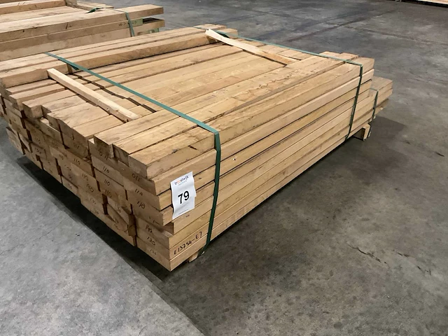 Europees eiken planken geschaafd 40 mm ca. 0,338 m³ - afbeelding 1 van  5