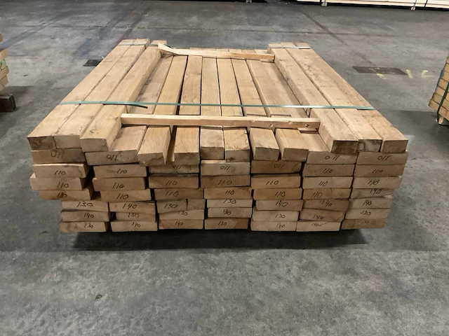 Europees eiken planken geschaafd 40 mm ca. 0,338 m³ - afbeelding 2 van  5