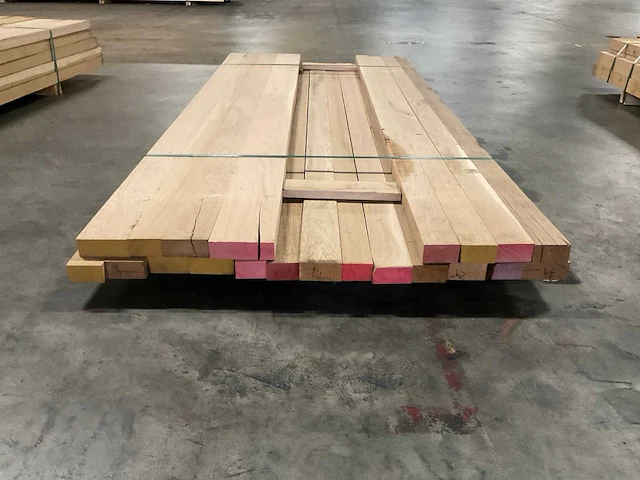 Europees eiken planken geschaafd 42 mm ca. 0,206 m³ - afbeelding 2 van  5