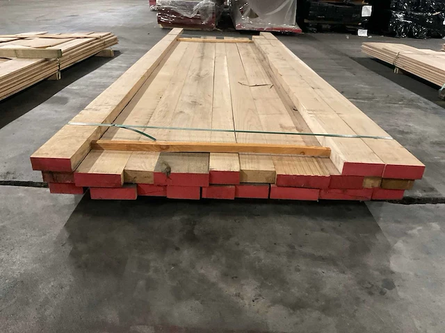 Europees eiken planken geschaafd 42 mm ca. 0,329 m³ - afbeelding 2 van  5