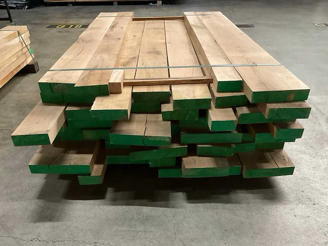 Europees eiken planken geschaafd 44 mm ca. 0,572 m³ - afbeelding 4 van  5