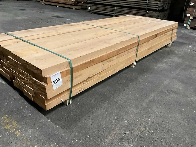Europees eiken planken geschaafd 48 mm ca. 0,675 m³ - afbeelding 1 van  5