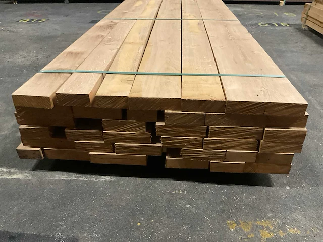 Europees eiken planken geschaafd 48 mm ca. 0,675 m³ - afbeelding 2 van  5