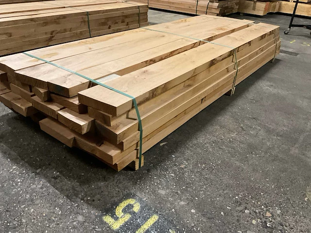 Europees eiken planken geschaafd 48 mm ca. 0,724 m³ - afbeelding 2 van  4