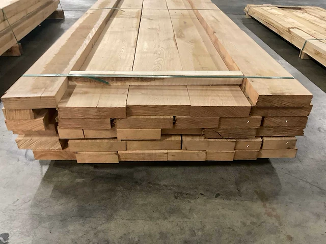 Europees eiken planken geschaafd 48 mm ca. 0,890 m³ - afbeelding 2 van  5