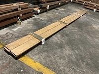 Europees eiken rhombus profiel geveldelen 20x140 mm (4x) - afbeelding 1 van  6