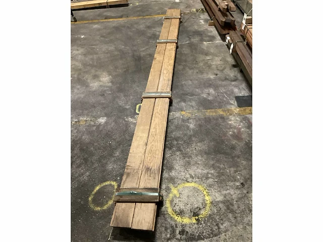 Europees eiken rhombus profiel geveldelen 20x140 mm (4x) - afbeelding 5 van  6