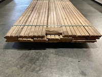 Europees eiken rhombus profiel geveldelen 25x130 mm (20x) - afbeelding 4 van  6