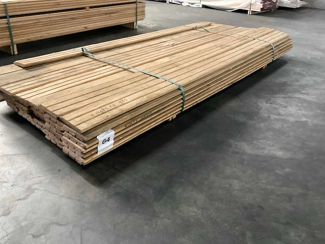 Europees eiken triple rhombus profiel geveldelen 20x140 mm (41x) - afbeelding 1 van  5