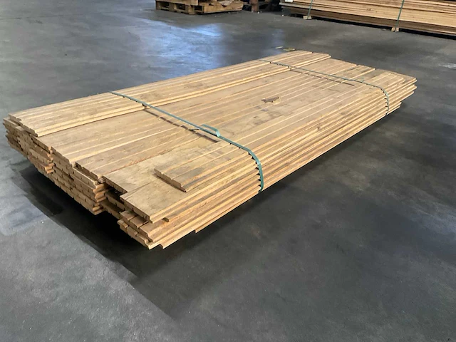 Europees eiken triple rhombus profiel geveldelen 20x140 mm (41x) - afbeelding 3 van  5
