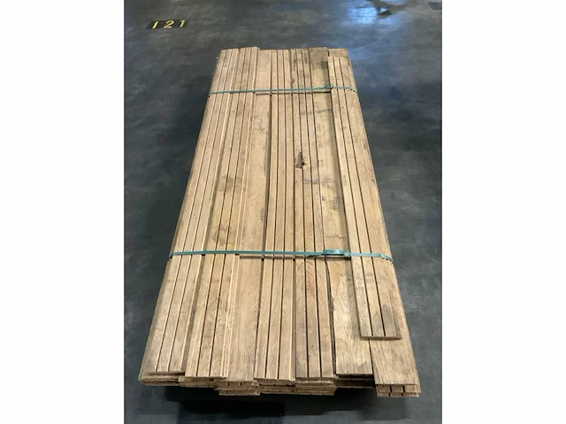 Europees eiken triple rhombus profiel geveldelen 20x140 mm (41x) - afbeelding 4 van  5