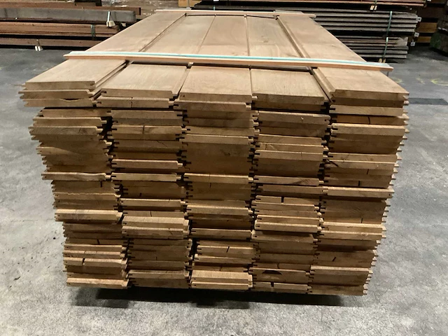 Europees eiken vellingdelen 20x180 mm (162x) - afbeelding 2 van  6
