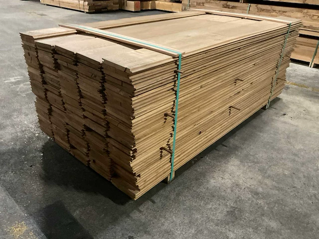 Europees eiken vellingdelen 20x180 mm (162x) - afbeelding 3 van  6