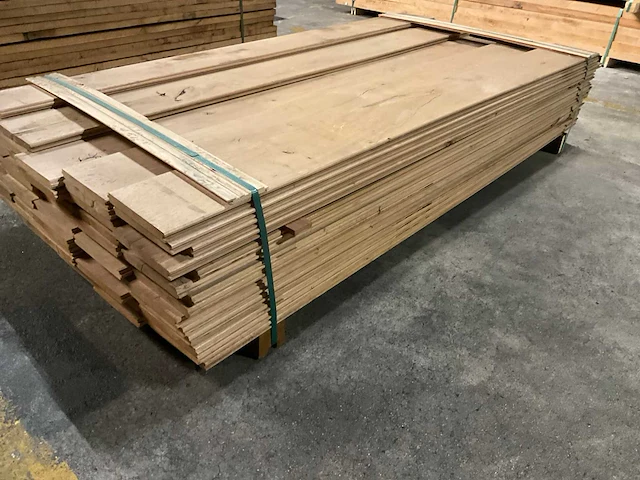 Europees eiken vellingdelen 20x180 mm (66x) - afbeelding 3 van  5