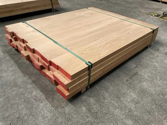 Europees eiken verlijmde panelen 40x1000 mm (4x) - afbeelding 3 van  5