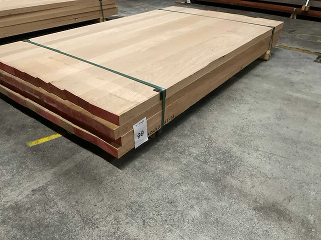 Europees eiken verlijmde panelen 40x1000 mm (4x) - afbeelding 1 van  5