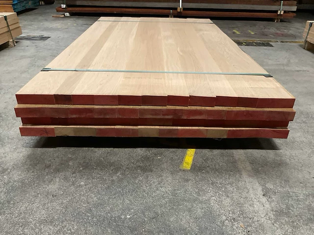 Europees eiken verlijmde panelen 40x1000 mm (4x) - afbeelding 2 van  5