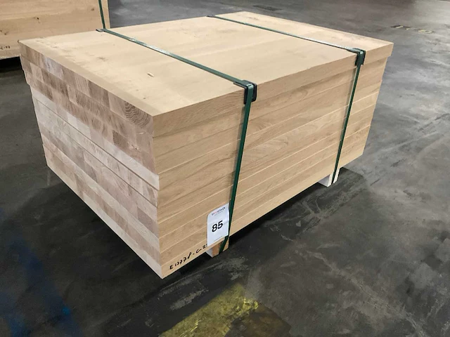 Europees eiken verlijmde panelen 40x650 mm (10x) - afbeelding 1 van  5