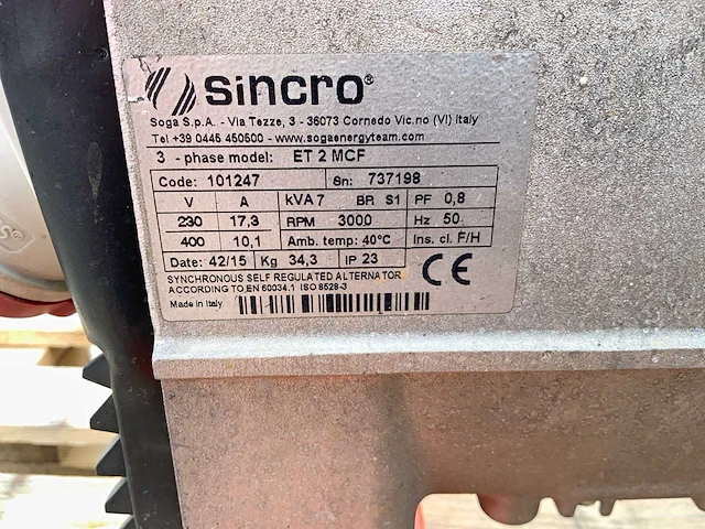 Europower ep6500t stroom aggregaat - afbeelding 7 van  7