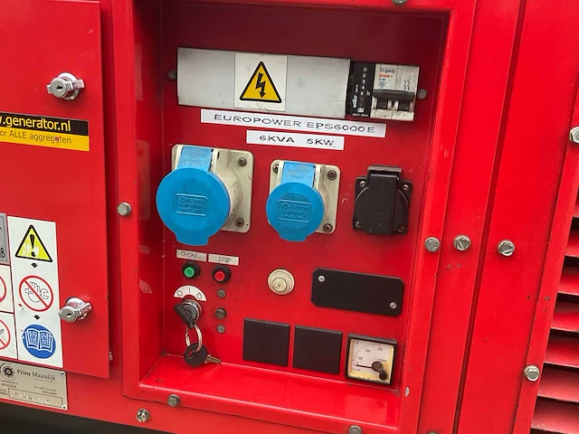 Europower eps6000e generator - afbeelding 5 van  9
