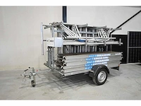 Euroscaffold - 15.2 meter aluminium rolsteiger met aanhanger