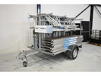 Euroscaffold - 15.2 meter aluminium rolsteiger met aanhanger - afbeelding 3 van  10