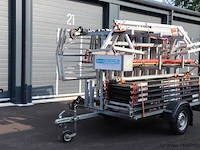 Euroscaffold rolsteiger op kar - 350x200x184 cm - afbeelding 1 van  9